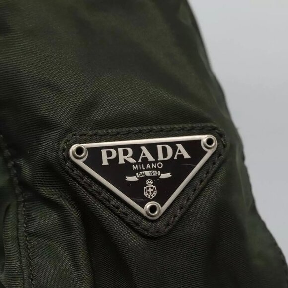 PRADA Tote Bag Nylon Green Auth - Picture 13 of 16